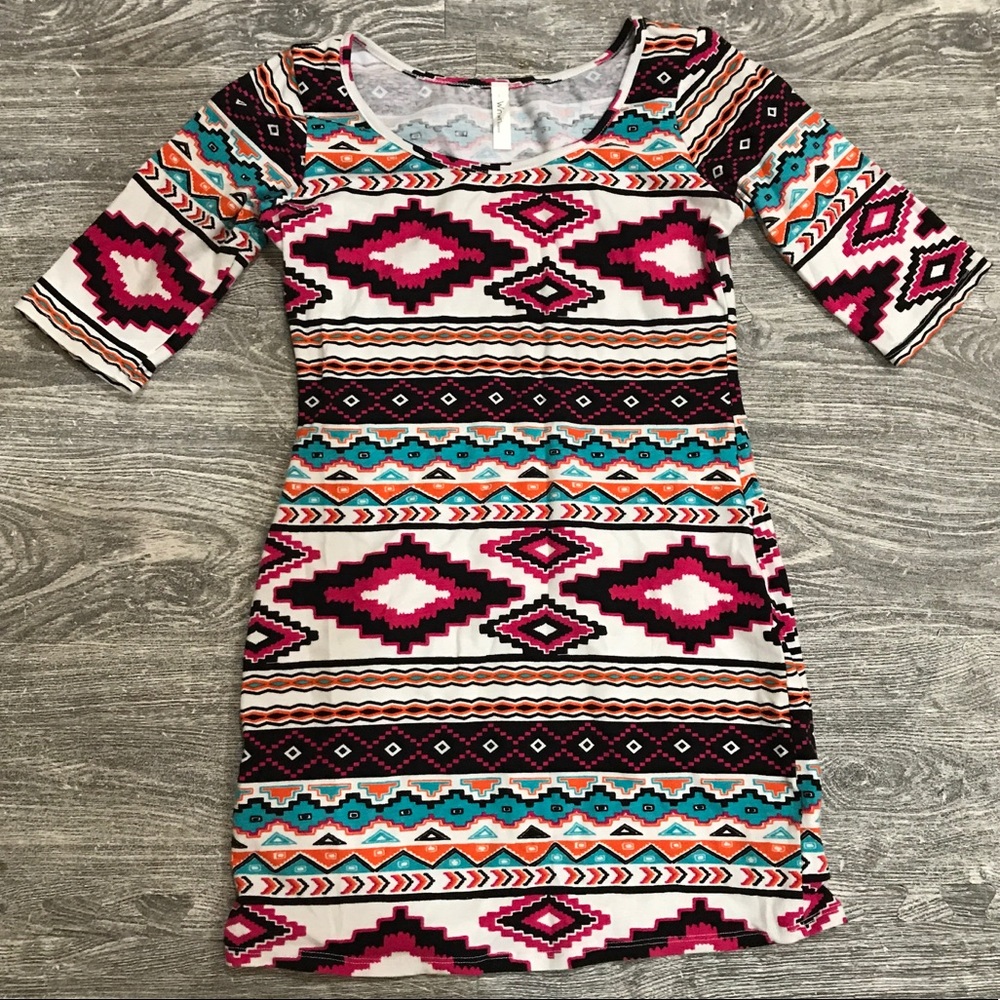 Aztec Bodycon Dress